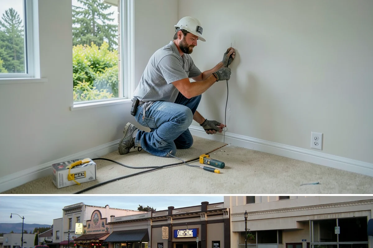Drywall Taping & Mudding in Burlington, Skagit County, WA - Taping and mudding is indoor work you can schedule any time, ideal for the rainy months.
