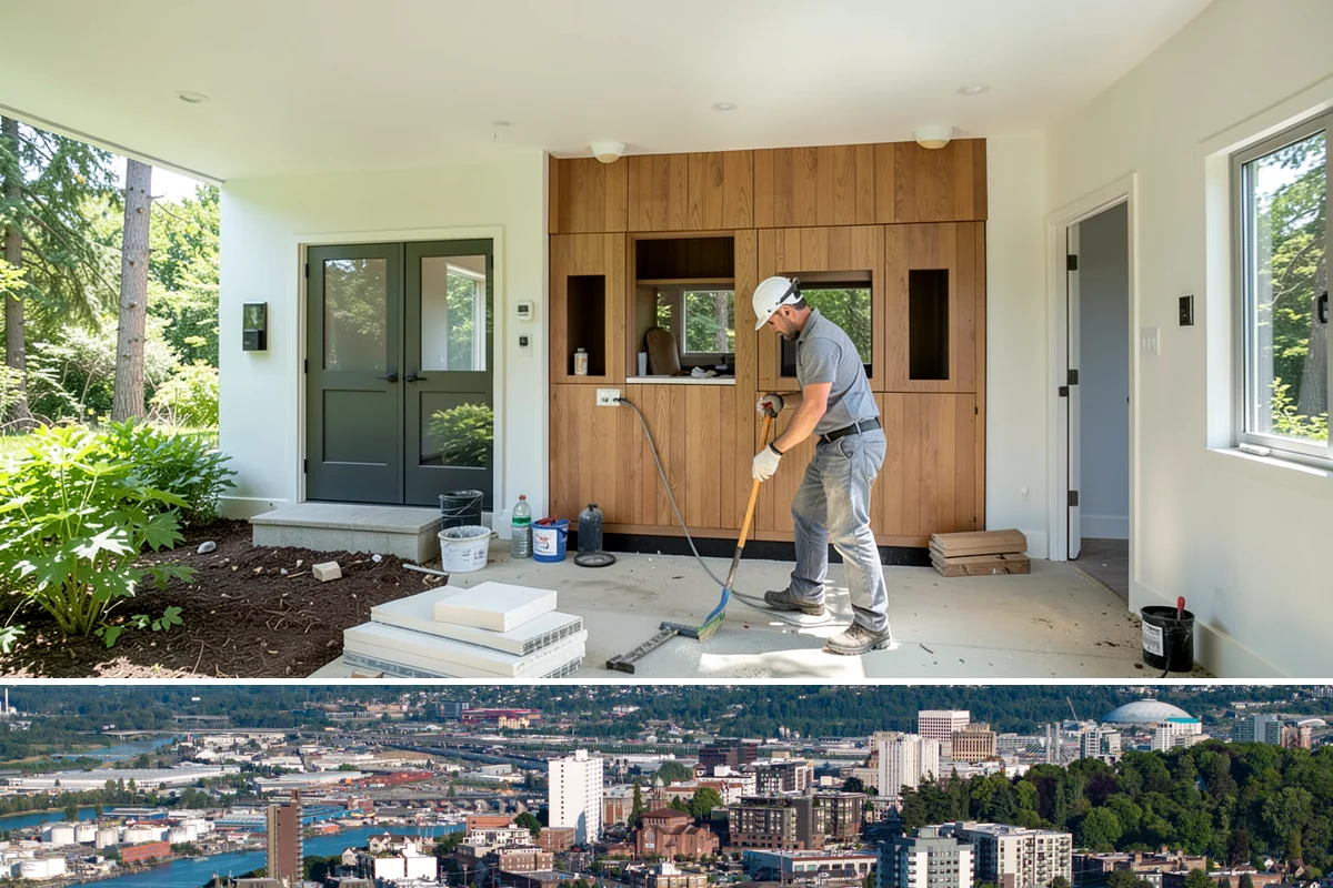 Drywall Taping & Mudding in Tacoma, Pierce County, WA - Taping and mudding is indoor work you can schedule any time, ideal for the rainy months.