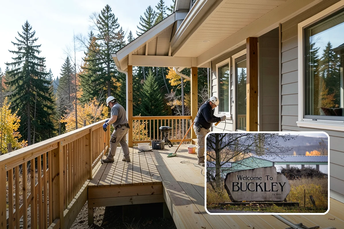 Drywall Texturing in Buckley, Pierce County, WA - A range of textures from orange peel to knockdown