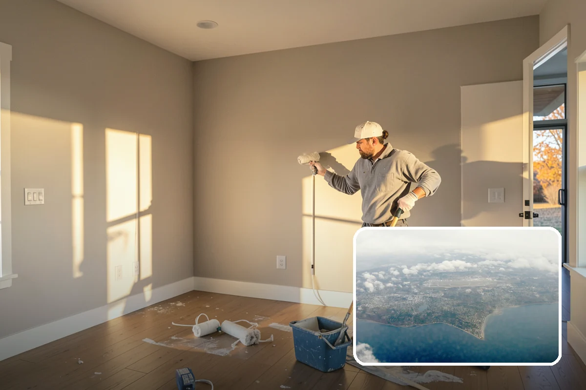 Drywall Texturing in Burien, King County, WA - A range of textures from orange peel to knockdown