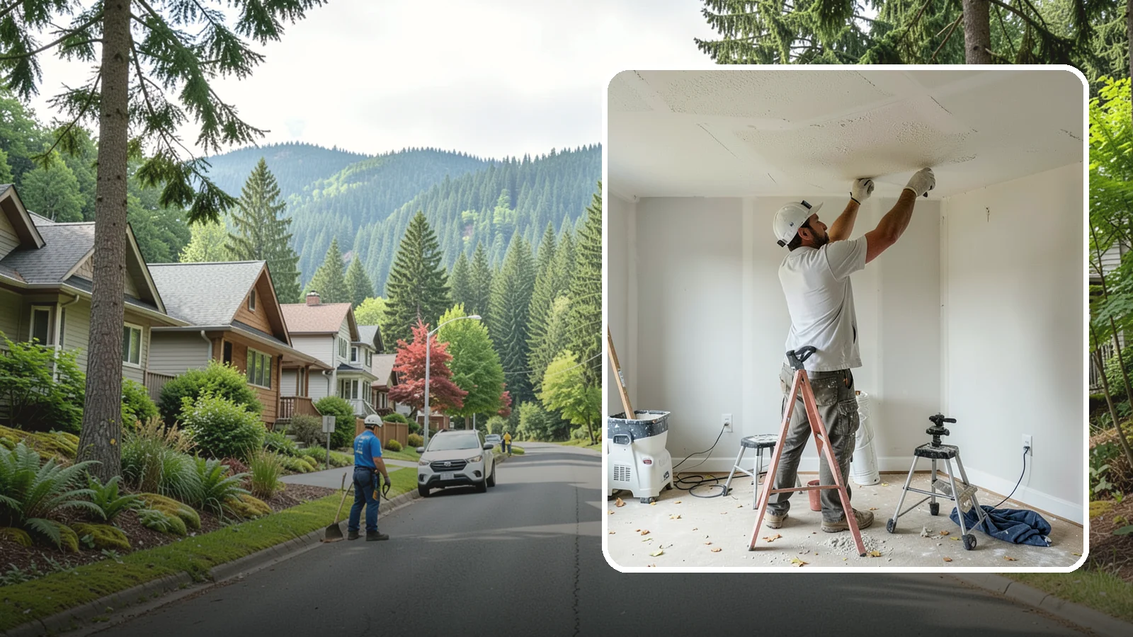 Drywall Texturing in Darrington, Snohomish County, WA - Drywall texturing applies knockdown, orange peel, or custom textures to walls and ceilings.