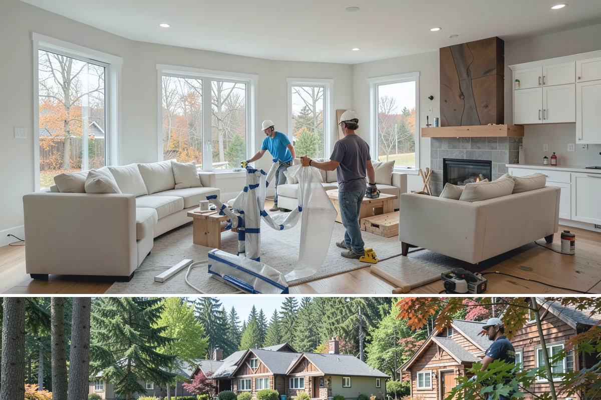 Drywall Texturing in Edgewood, Pierce County, WA - Texturing is an interior service available year-round, well suited to indoor winter projects.