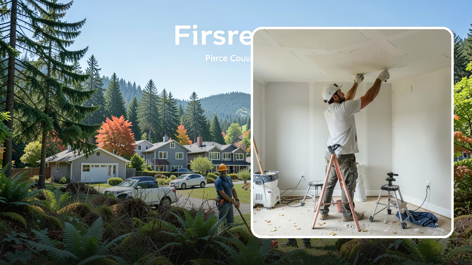 Drywall Texturing in Fircrest, Pierce County, WA - Drywall texturing applies knockdown, orange peel, or custom textures to walls and ceilings.
