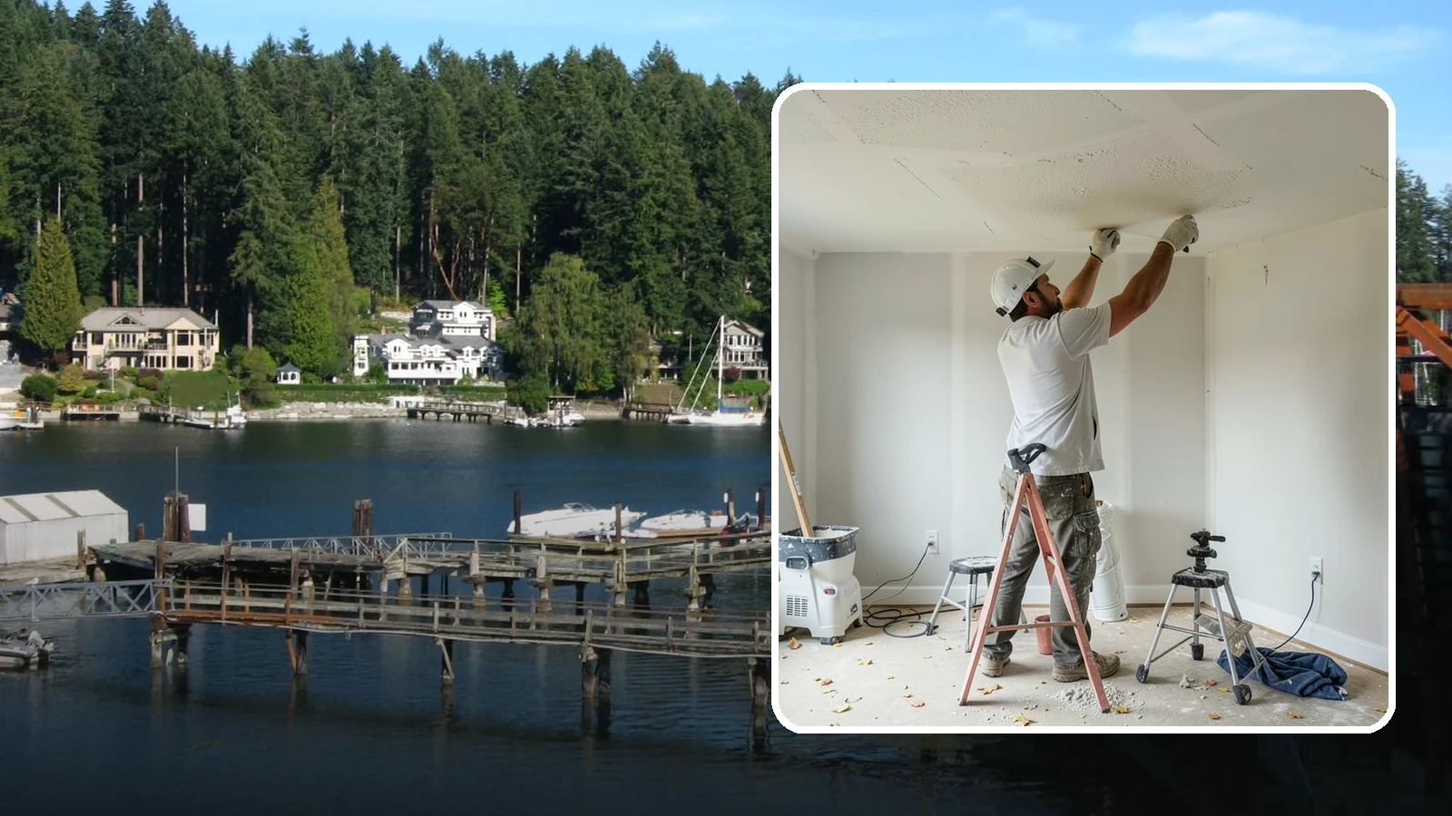 Drywall Texturing in Gig Harbor, Pierce County, WA - Drywall texturing applies knockdown, orange peel, or custom textures to walls and ceilings.