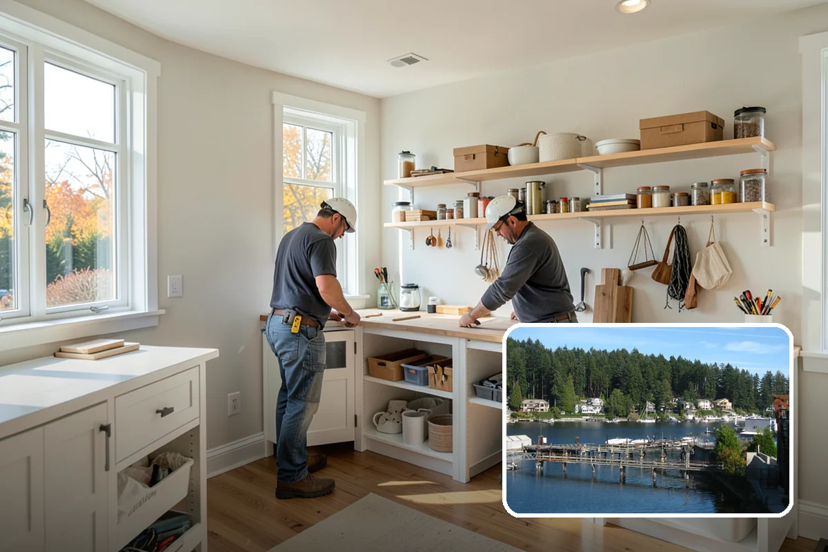 Drywall Texturing in Gig Harbor, Pierce County, WA - A range of textures from orange peel to knockdown