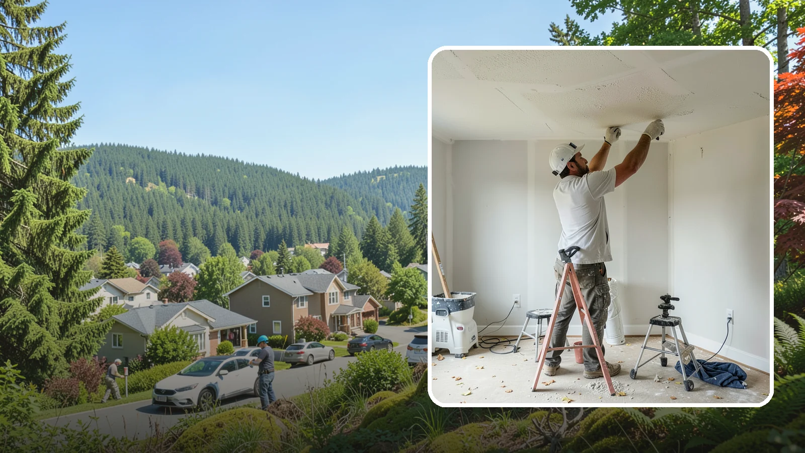 Drywall Texturing in Index, Snohomish County, WA - Drywall texturing applies knockdown, orange peel, or custom textures to walls and ceilings.
