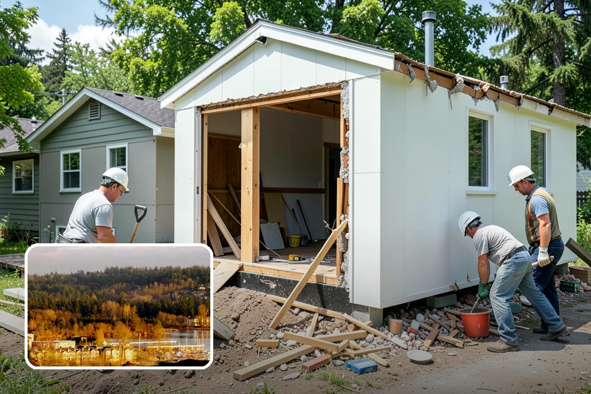 Drywall Texturing in Kenmore, King County, WA - A range of textures from orange peel to knockdown