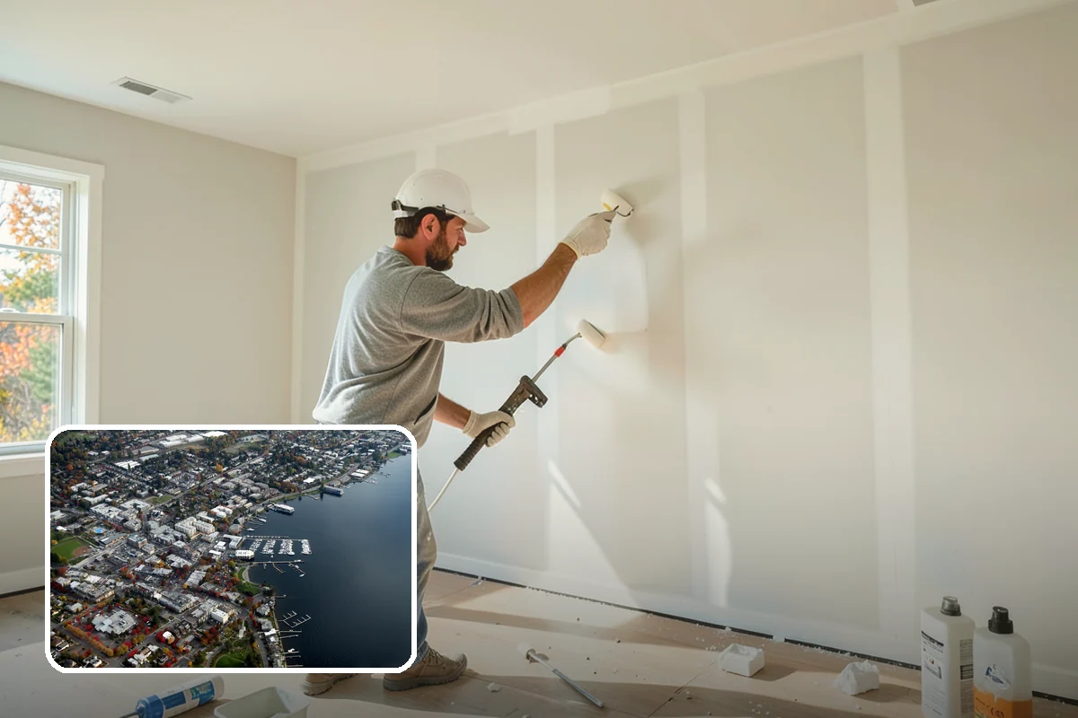 Drywall Texturing in Kirkland, King County, WA - A range of textures from orange peel to knockdown