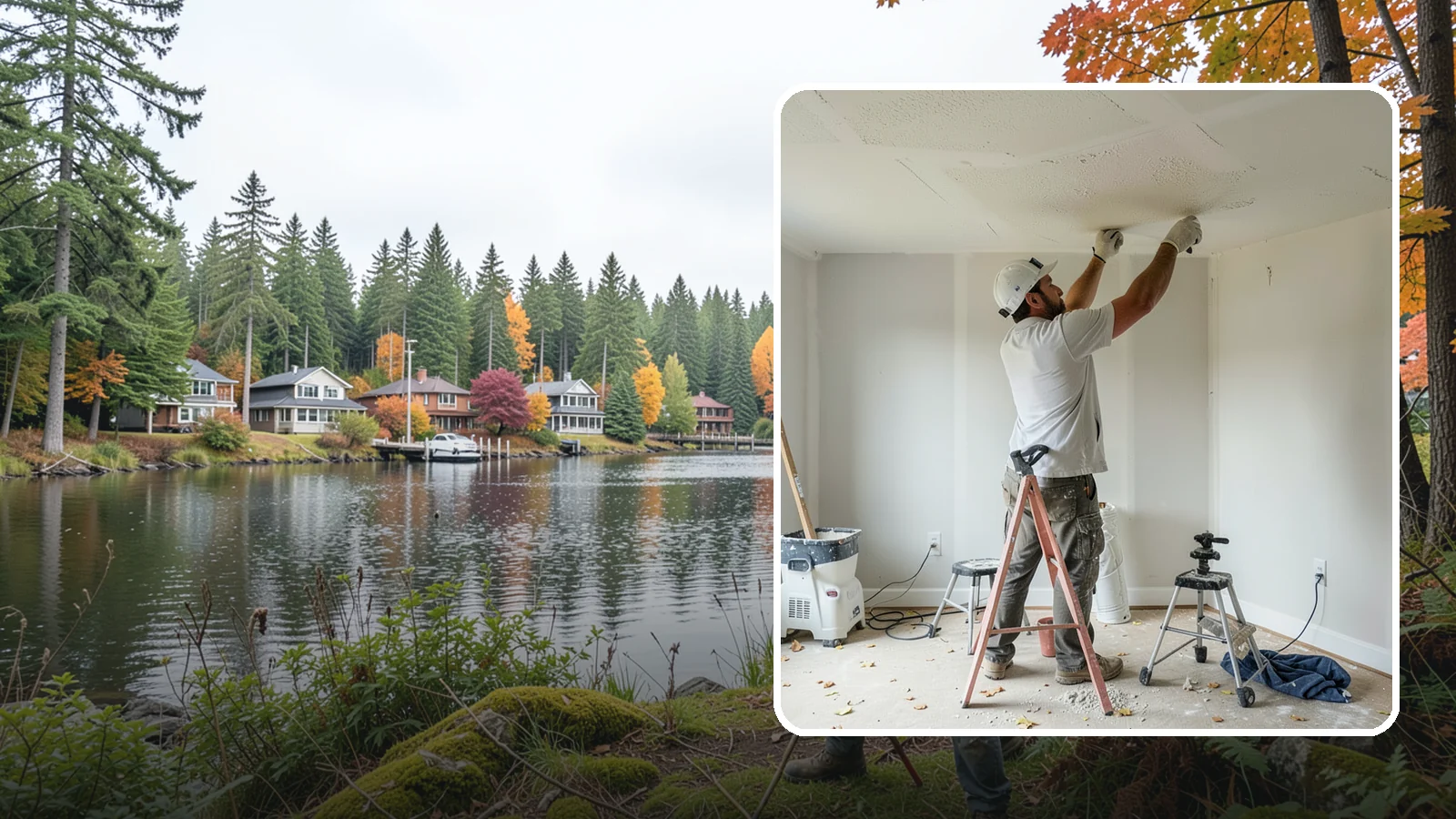 Drywall Texturing in La Conner, Skagit County, WA - Drywall texturing applies knockdown, orange peel, or custom textures to walls and ceilings.