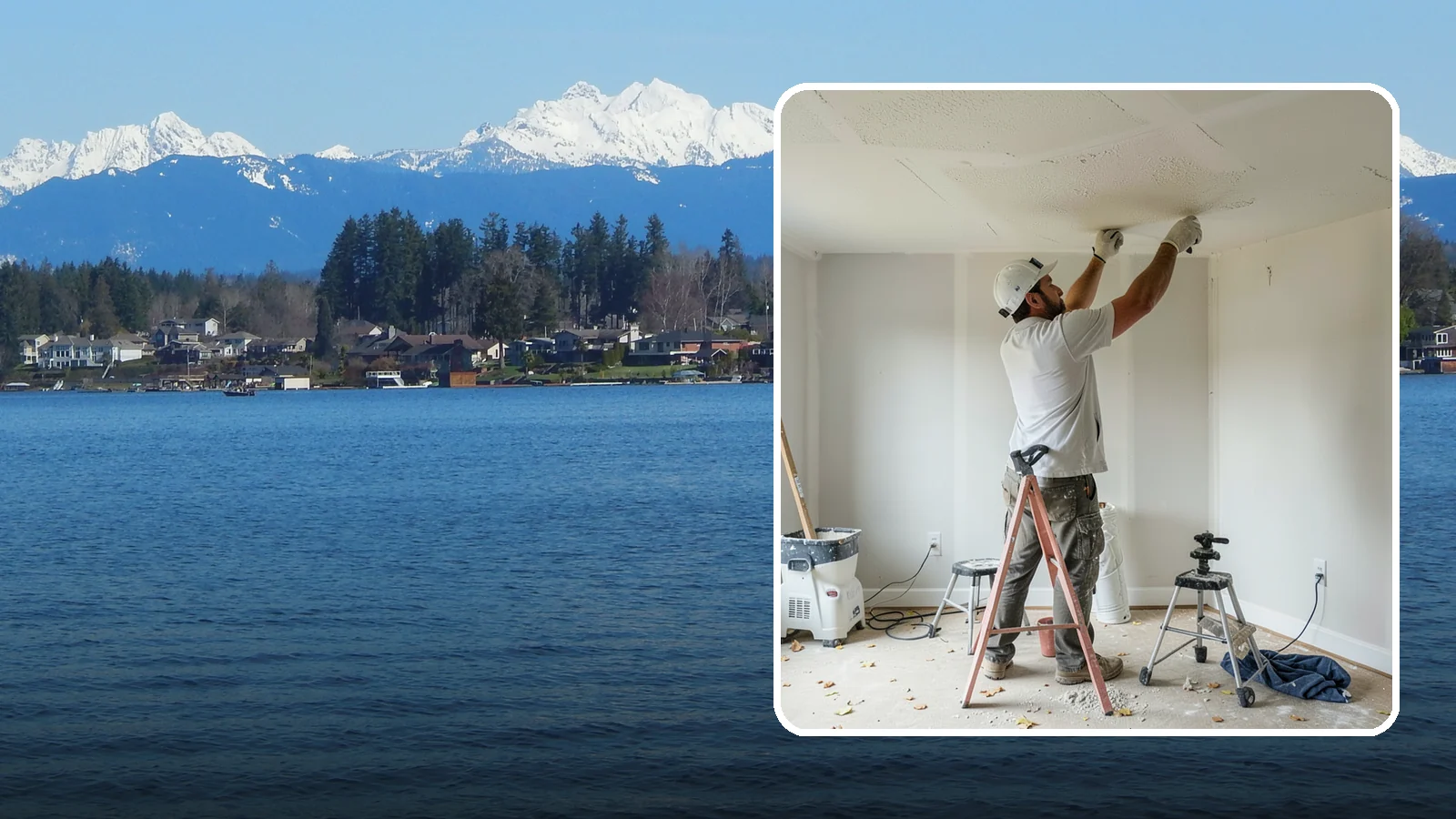 Drywall Texturing in Lake Stevens, Snohomish County, WA - Drywall texturing applies knockdown, orange peel, or custom textures to walls and ceilings.
