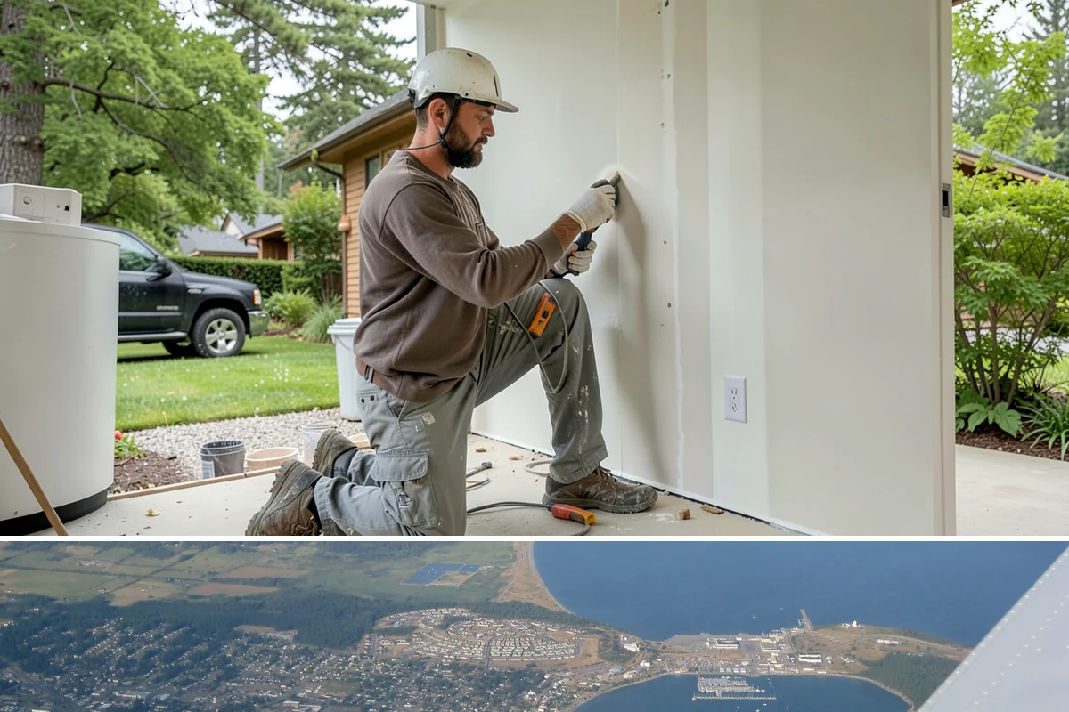 Drywall Texturing in Oak Harbor, Island County, WA - Texturing is an interior service available year-round, well suited to indoor winter projects.