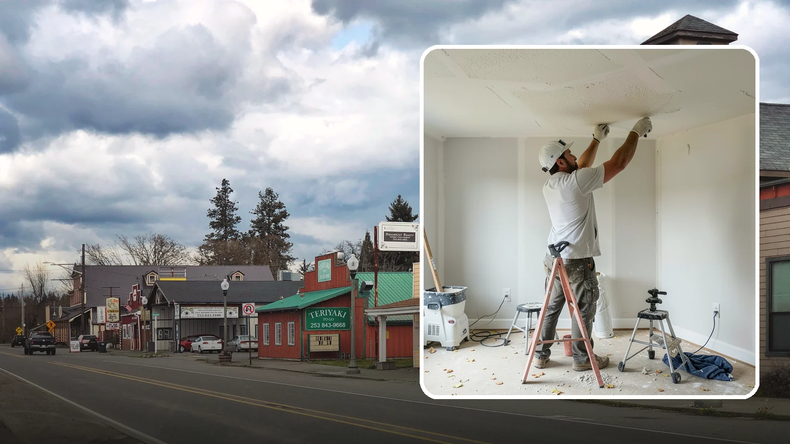 Drywall Texturing in Roy, Pierce County, WA - Drywall texturing applies knockdown, orange peel, or custom textures to walls and ceilings.
