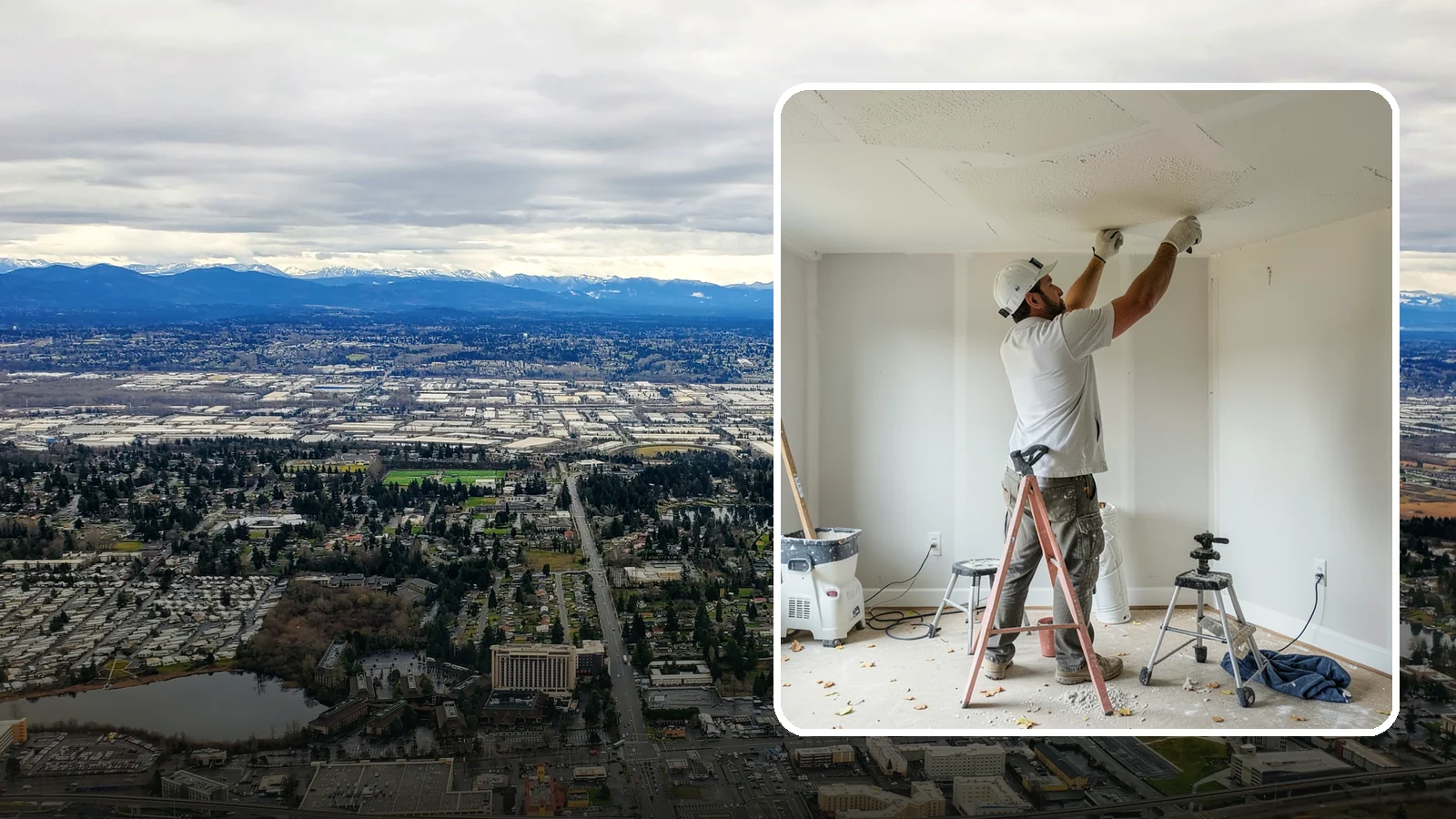 Drywall Texturing in SeaTac, King County, WA - Drywall texturing applies knockdown, orange peel, or custom textures to walls and ceilings.