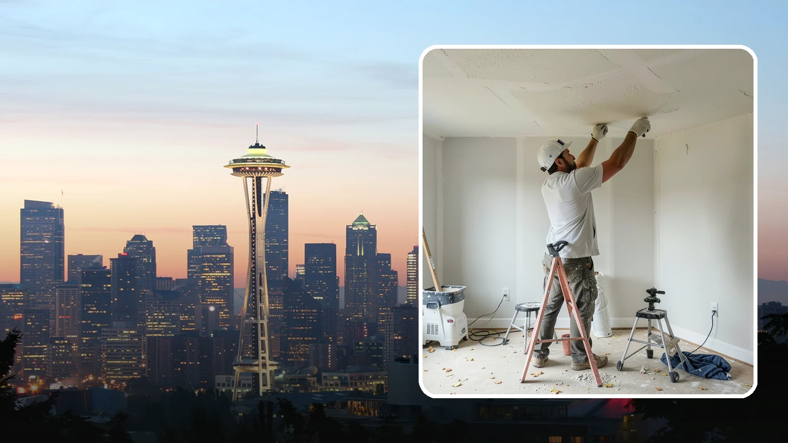 Drywall Texturing in Seattle, King County, WA - Drywall texturing applies knockdown, orange peel, or custom textures to walls and ceilings.