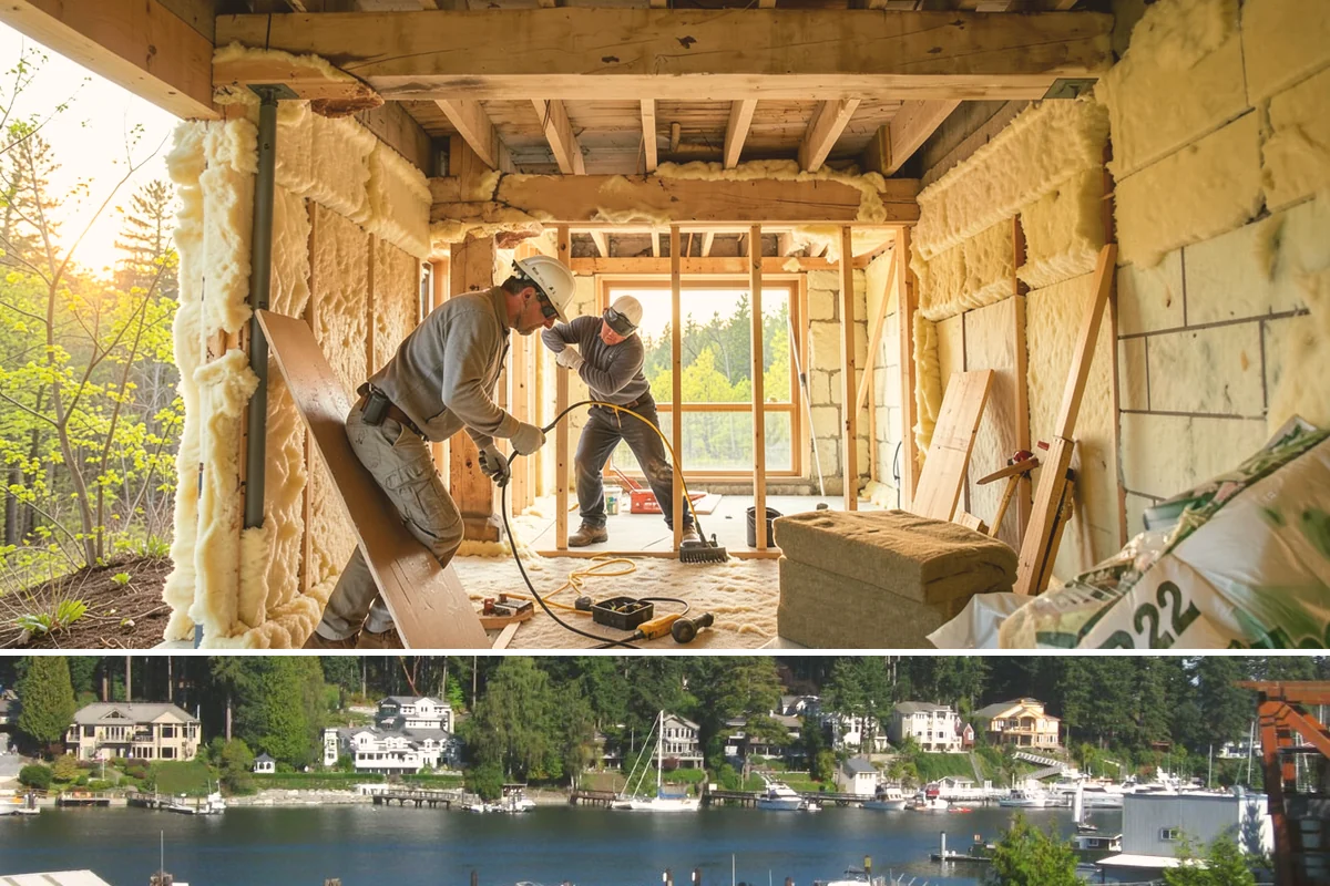 Ductless Mini-Split Installation in Gig Harbor, Pierce County, WA - Mini-splits install year-round, providing both winter heating and summer cooling from one system.