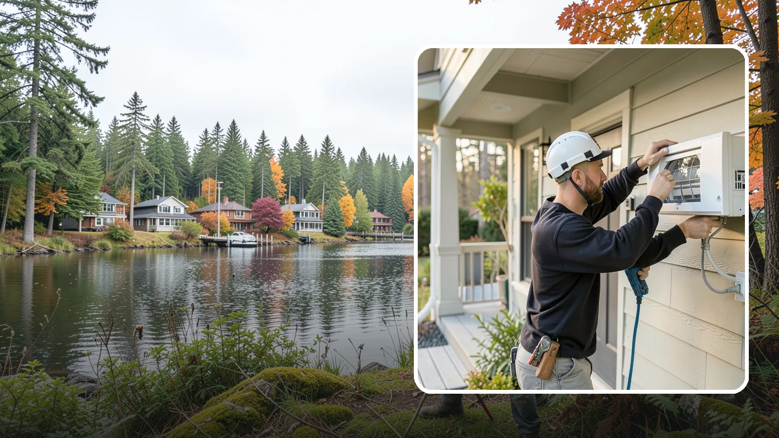 Ductless Mini-Split Installation in La Conner, Skagit County, WA - We install ductless mini-split systems for efficient heating and cooling in homes, additions, and specific rooms.
