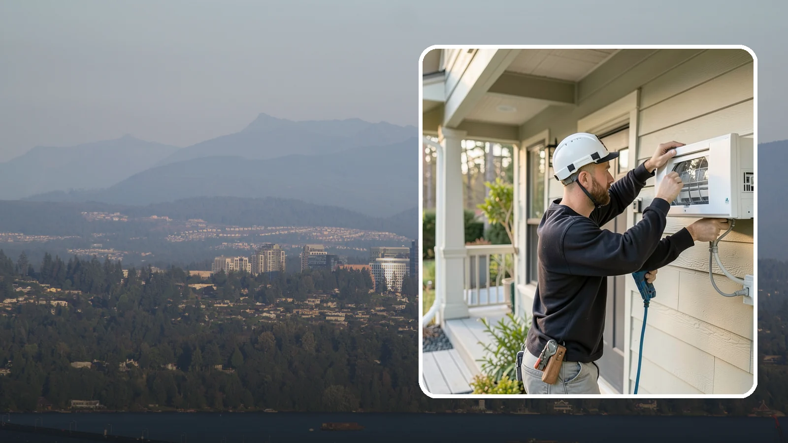 Ductless Mini-Split Installation in Medina, King County, WA - We install ductless mini-split systems for efficient heating and cooling in homes, additions, and specific rooms.