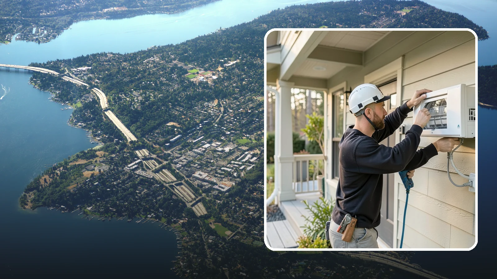 Ductless Mini-Split Installation in Mercer Island, King County, WA - We install ductless mini-split systems for efficient heating and cooling in homes, additions, and specific rooms.