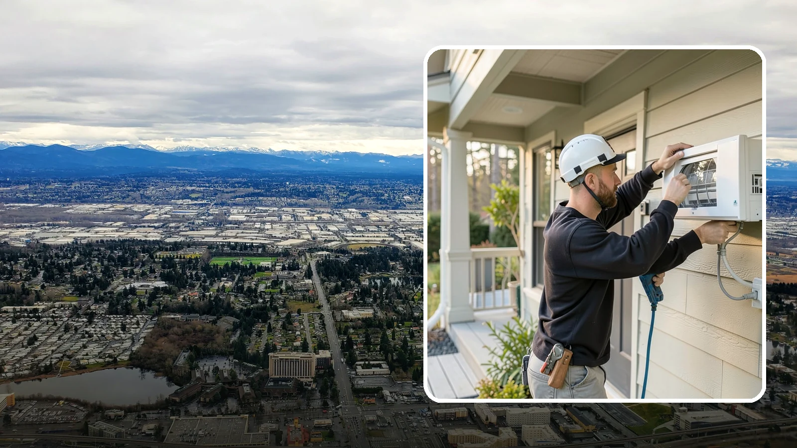 Ductless Mini-Split Installation in SeaTac, King County, WA - We install ductless mini-split systems for efficient heating and cooling in homes, additions, and specific rooms.