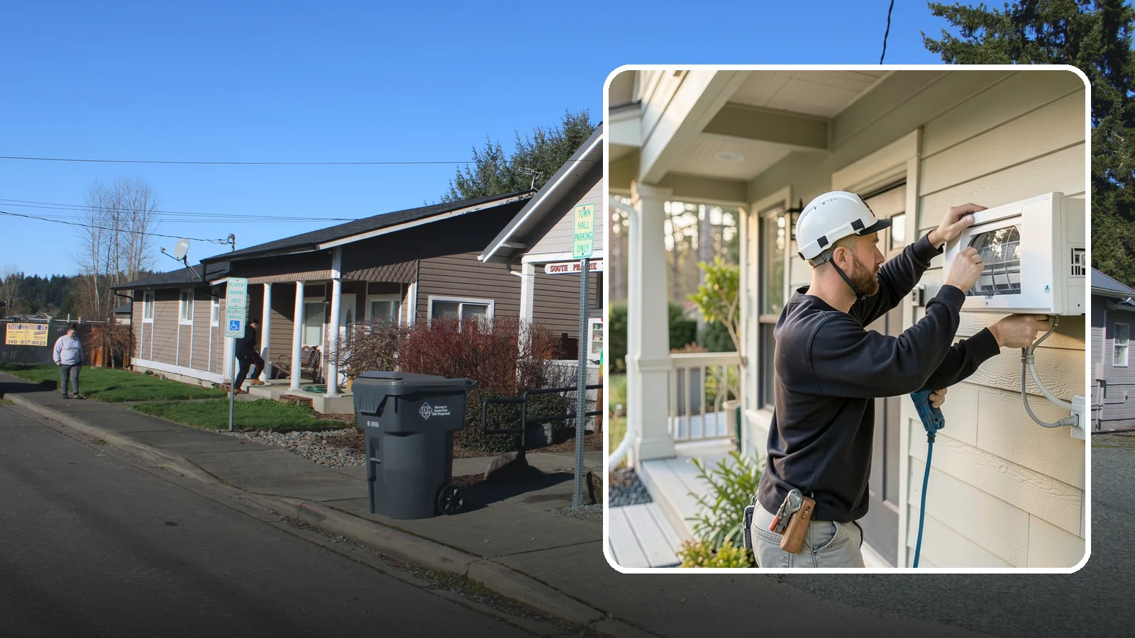 Ductless Mini-Split Installation in South Prairie, Pierce County, WA - We install ductless mini-split systems for efficient heating and cooling in homes, additions, and specific rooms.