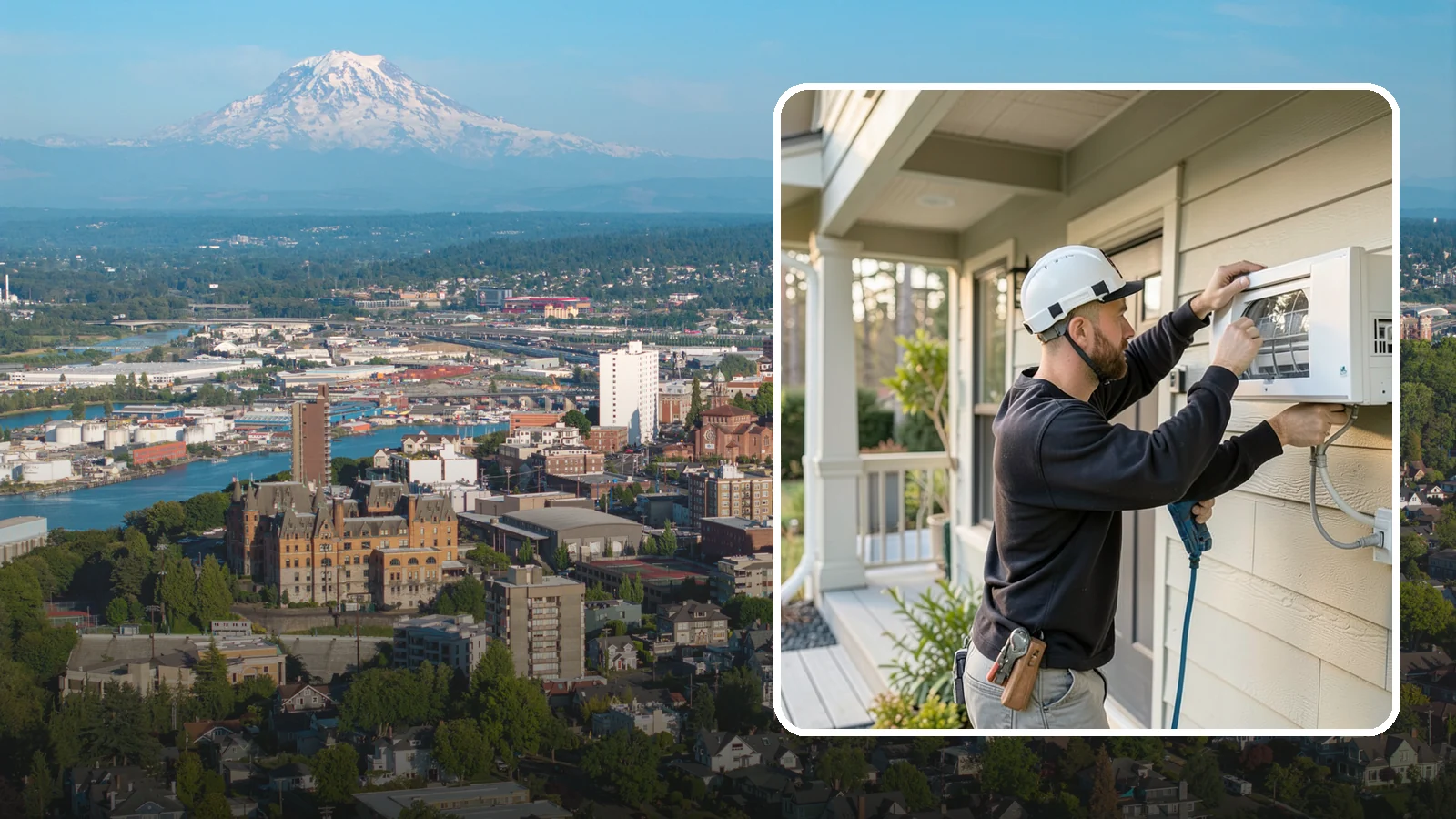 Ductless Mini-Split Installation in Tacoma, Pierce County, WA - We install ductless mini-split systems for efficient heating and cooling in homes, additions, and specific rooms.