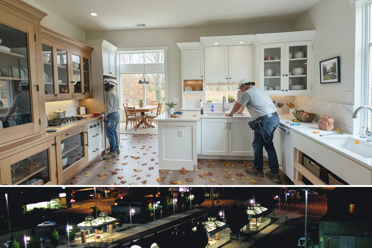 Duplex Construction in Auburn, King County, WA - Framing both units during the dry summer months keeps the shared structure protected and the schedule tight.