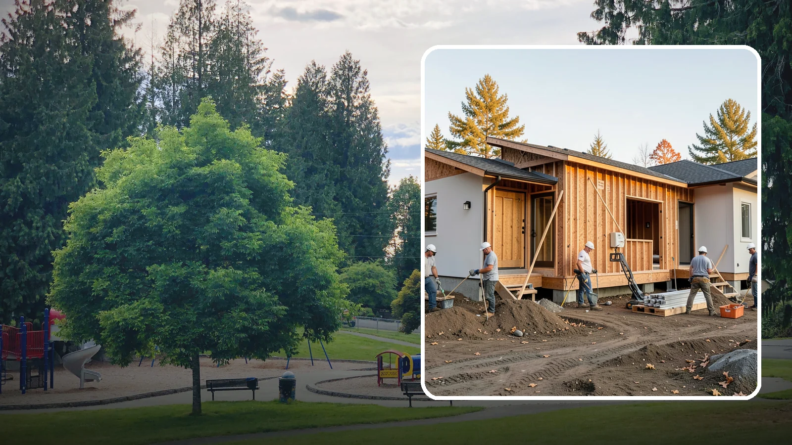 Duplex Construction in Bonney Lake, Pierce County, WA - New two-unit duplexes built for owner-occupancy, rental income, or house-hacking.