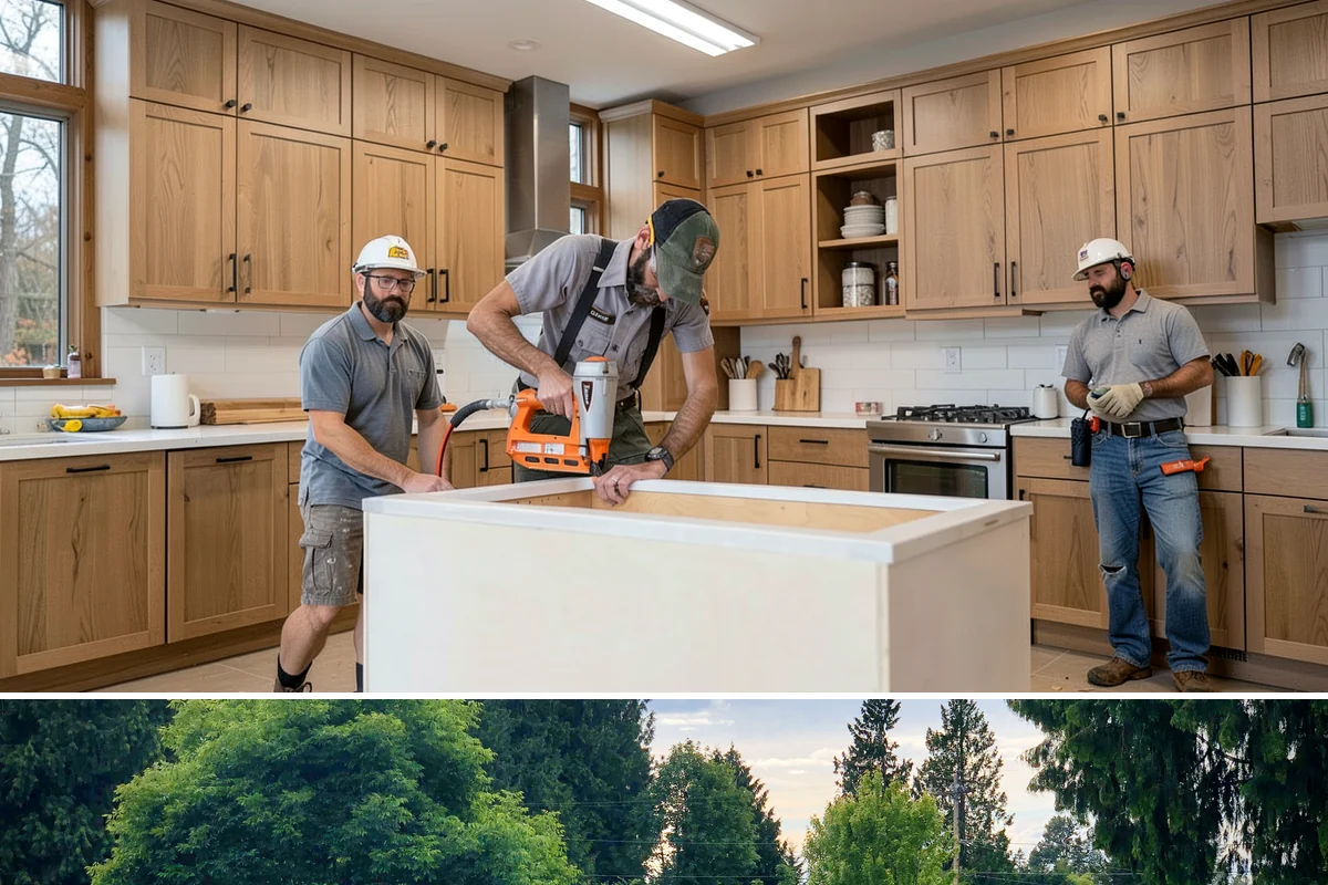 Duplex Construction in Bonney Lake, Pierce County, WA - Framing both units during the dry summer months keeps the shared structure protected and the schedule tight.