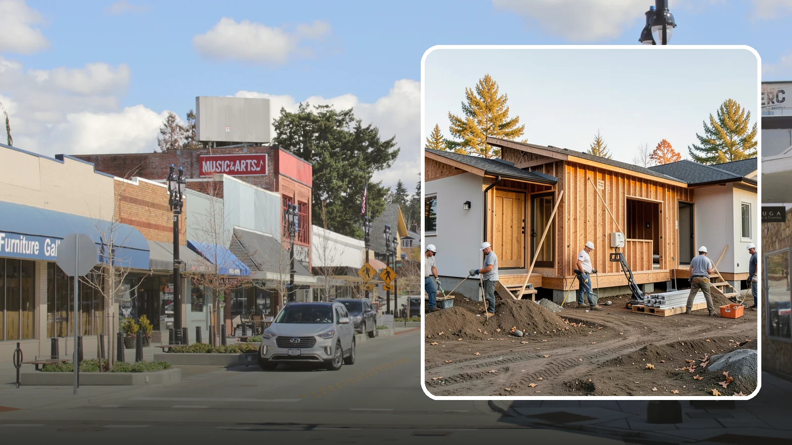 Duplex Construction in Bothell, King County, WA - New two-unit duplexes built for owner-occupancy, rental income, or house-hacking.