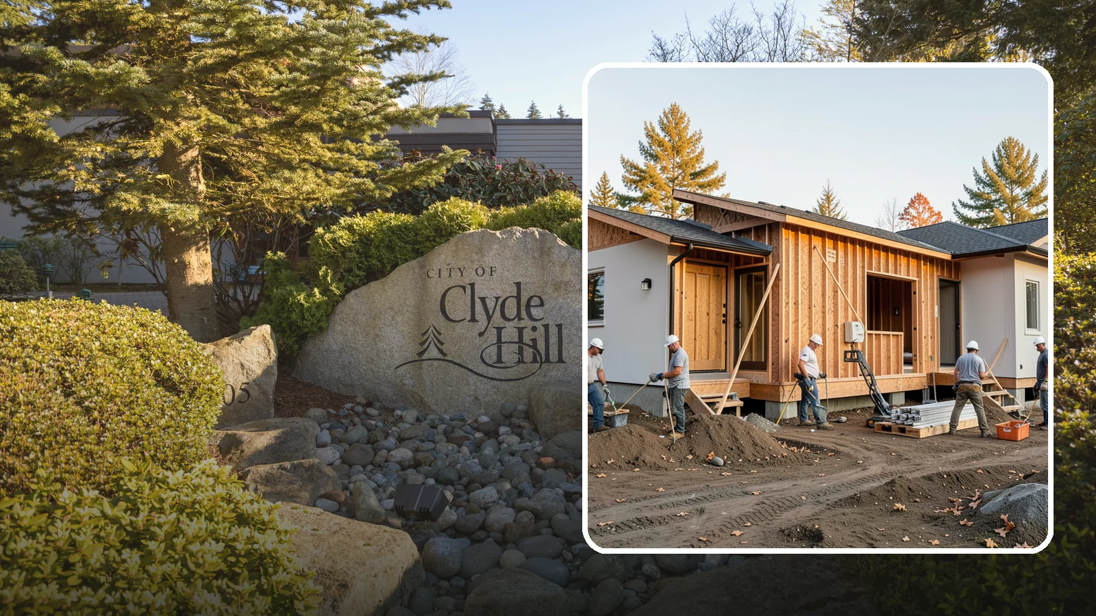 Duplex Construction in Clyde Hill, King County, WA - New two-unit duplexes built for owner-occupancy, rental income, or house-hacking.