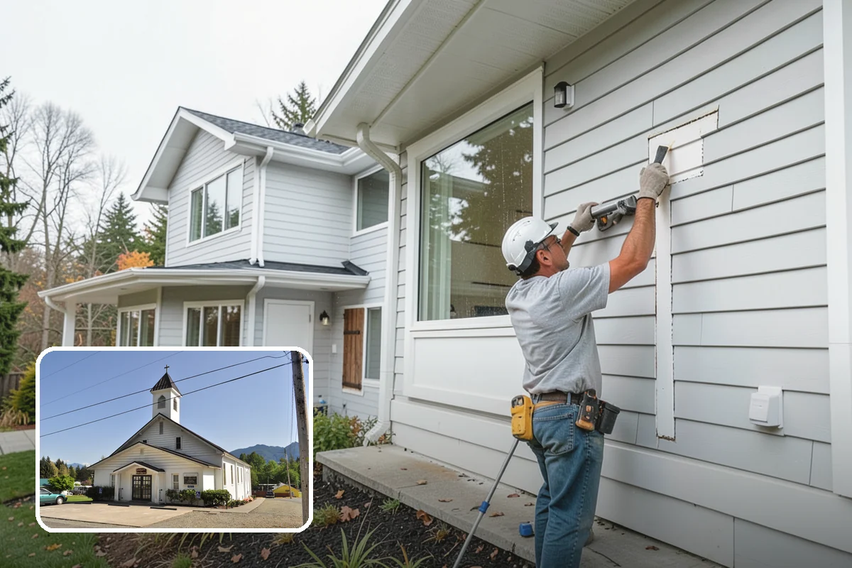 Duplex Construction in Concrete, Skagit County, WA - Two income or living units on a single lot