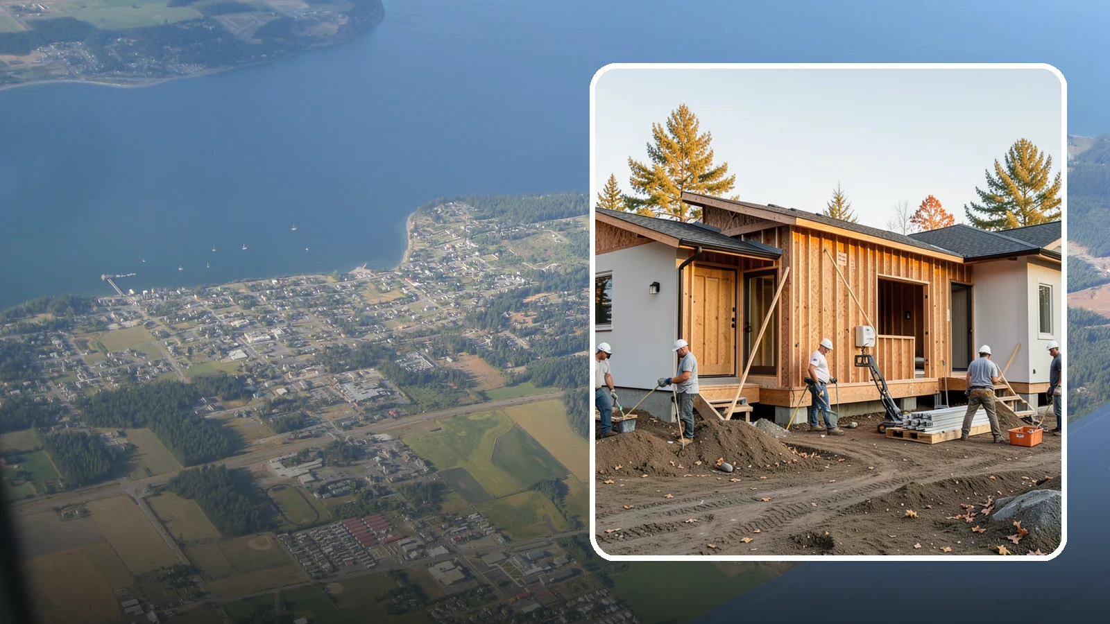 Duplex Construction in Coupeville, Island County, WA - New two-unit duplexes built for owner-occupancy, rental income, or house-hacking.