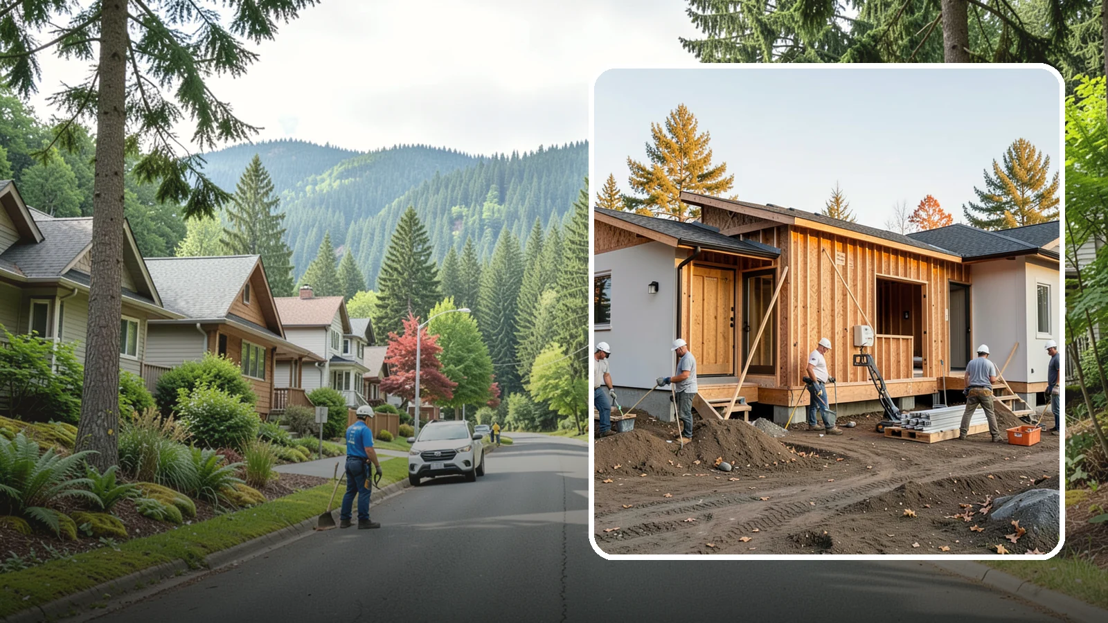Duplex Construction in Darrington, Snohomish County, WA - New two-unit duplexes built for owner-occupancy, rental income, or house-hacking.