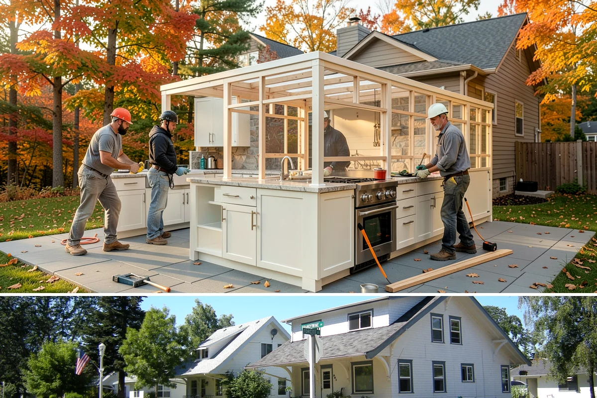 Duplex Construction in DuPont, Pierce County, WA - Framing both units during the dry summer months keeps the shared structure protected and the schedule tight.