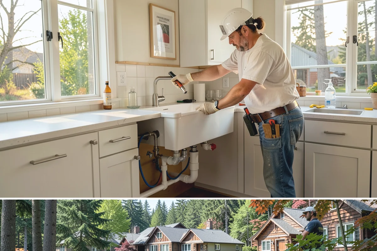 Duplex Construction in Edgewood, Pierce County, WA - Framing both units during the dry summer months keeps the shared structure protected and the schedule tight.