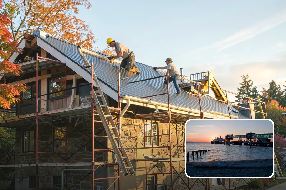 Duplex Construction in Edmonds, Snohomish County, WA - Two income or living units on a single lot