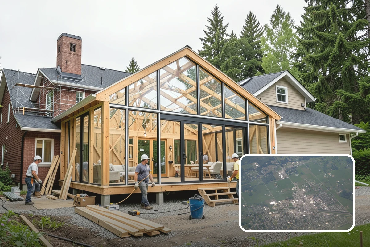 Duplex Construction in Enumclaw, King County, WA - Two income or living units on a single lot