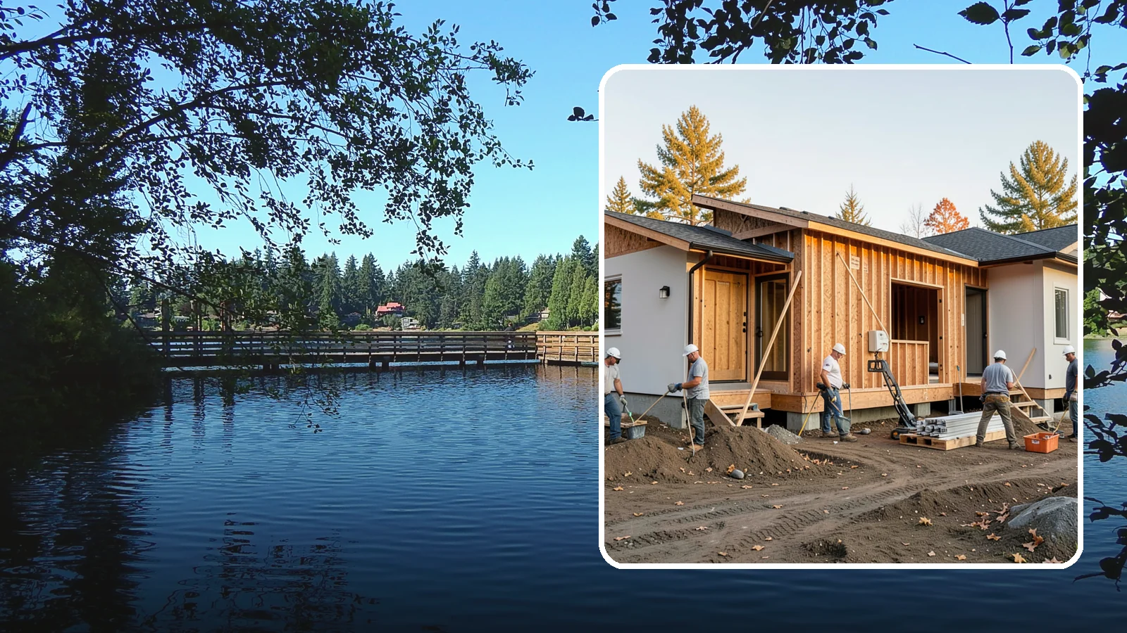 Duplex Construction in Federal Way, King County, WA - New two-unit duplexes built for owner-occupancy, rental income, or house-hacking.
