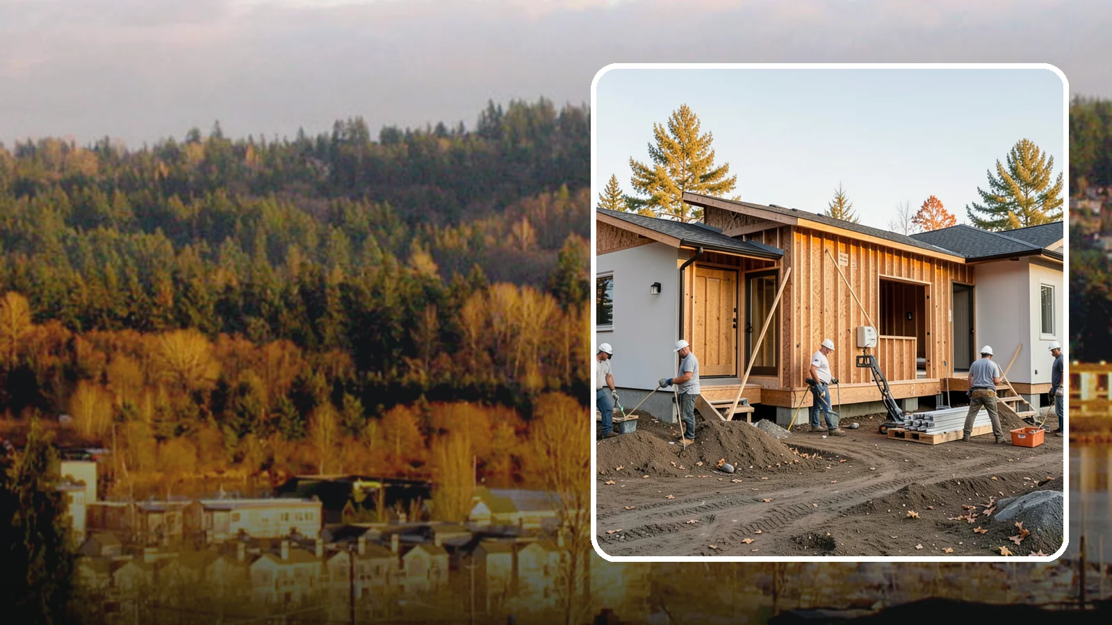 Duplex Construction in Kenmore, King County, WA - New two-unit duplexes built for owner-occupancy, rental income, or house-hacking.
