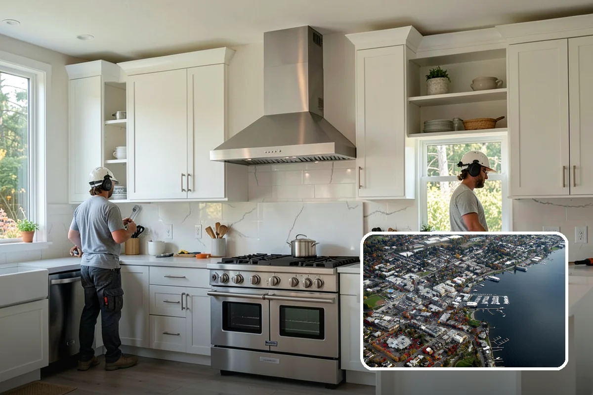 Duplex Construction in Kirkland, King County, WA - Two income or living units on a single lot