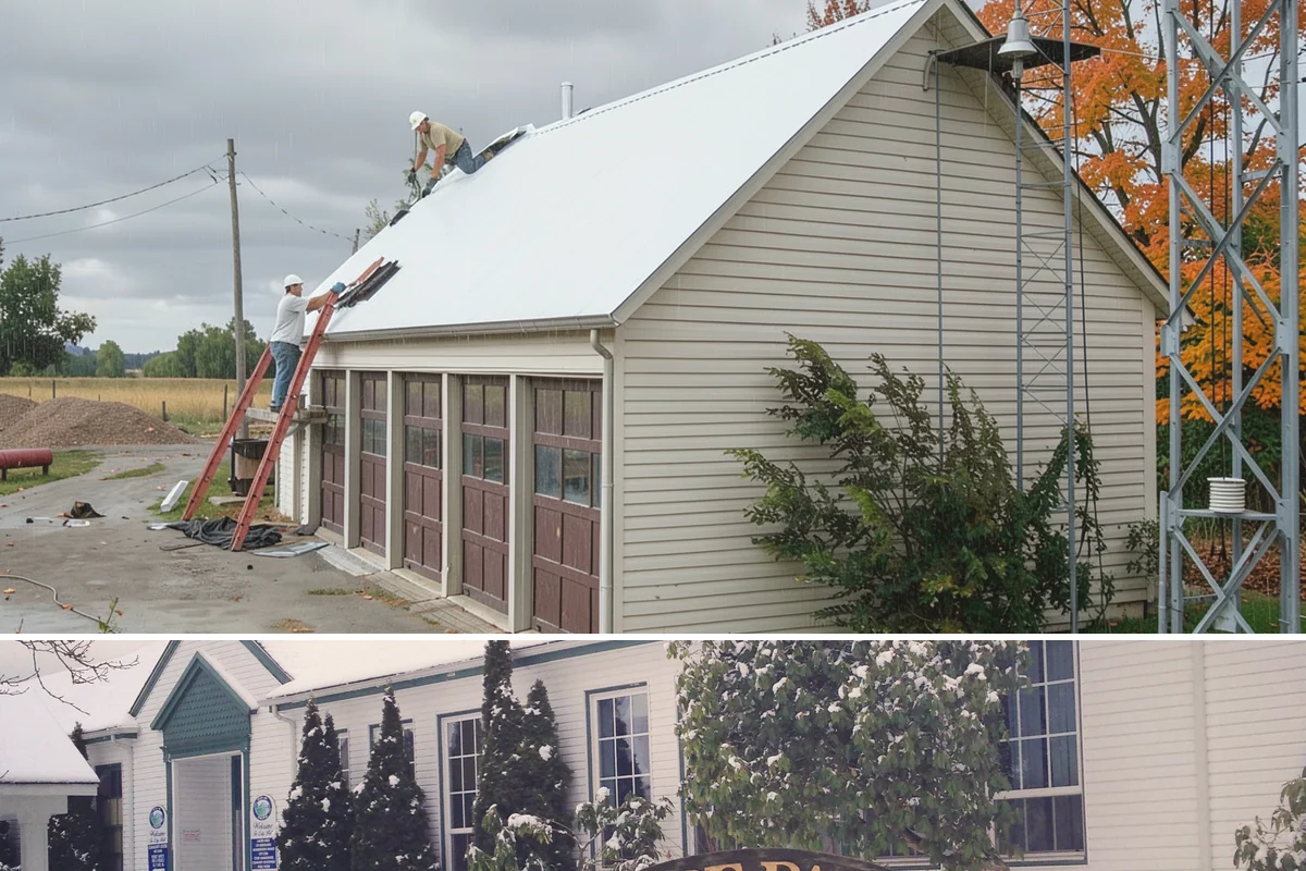 Duplex Construction in Pacific, King County, WA - Framing both units during the dry summer months keeps the shared structure protected and the schedule tight.