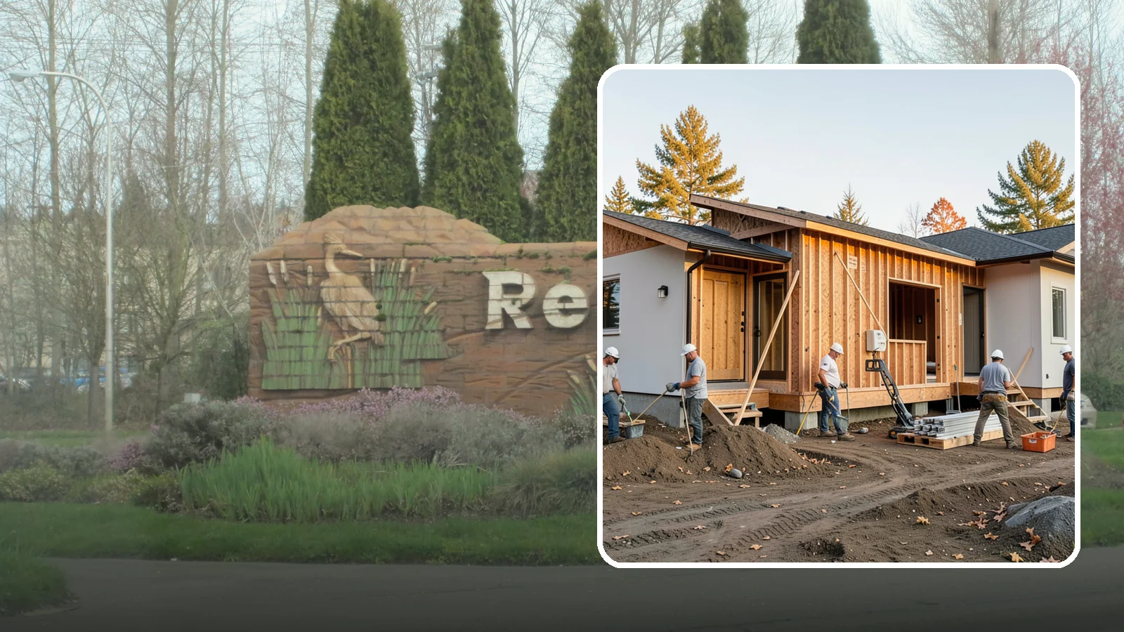 Duplex Construction in Renton, King County, WA - New two-unit duplexes built for owner-occupancy, rental income, or house-hacking.