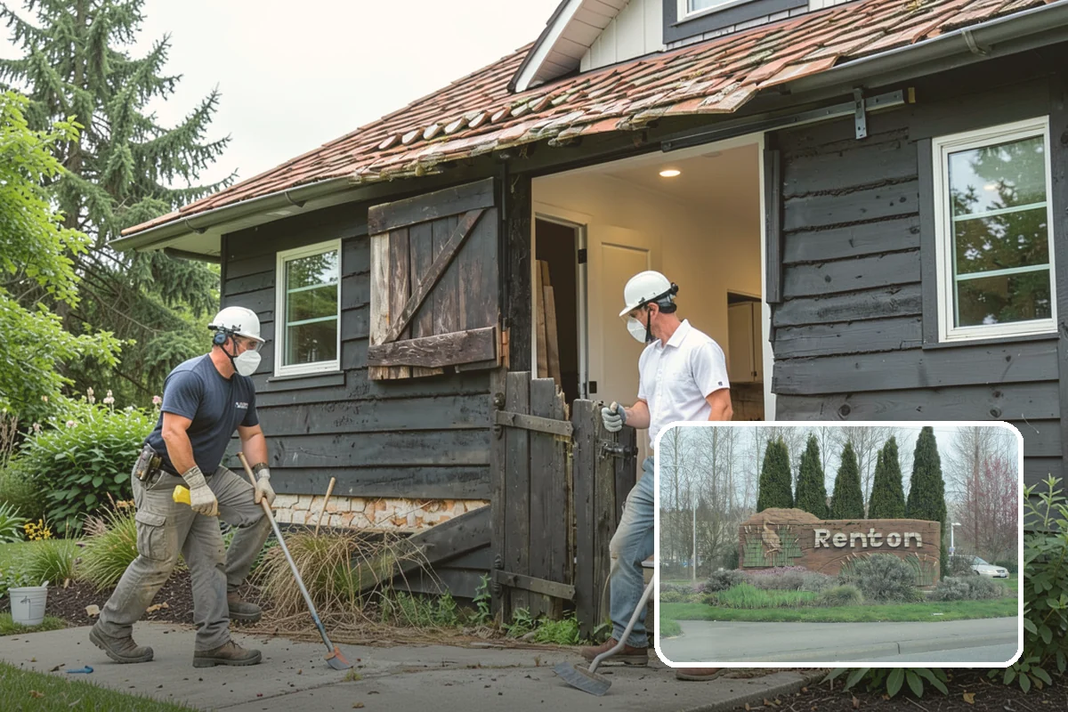 Duplex Construction in Renton, King County, WA - Two income or living units on a single lot