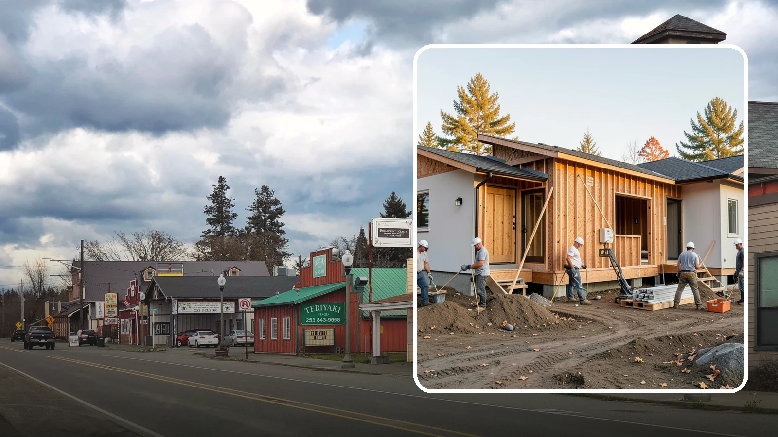 Duplex Construction in Roy, Pierce County, WA - New two-unit duplexes built for owner-occupancy, rental income, or house-hacking.