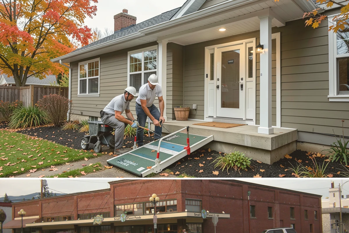 Duplex Construction in Sedro-Woolley, Skagit County, WA - Framing both units during the dry summer months keeps the shared structure protected and the schedule tight.