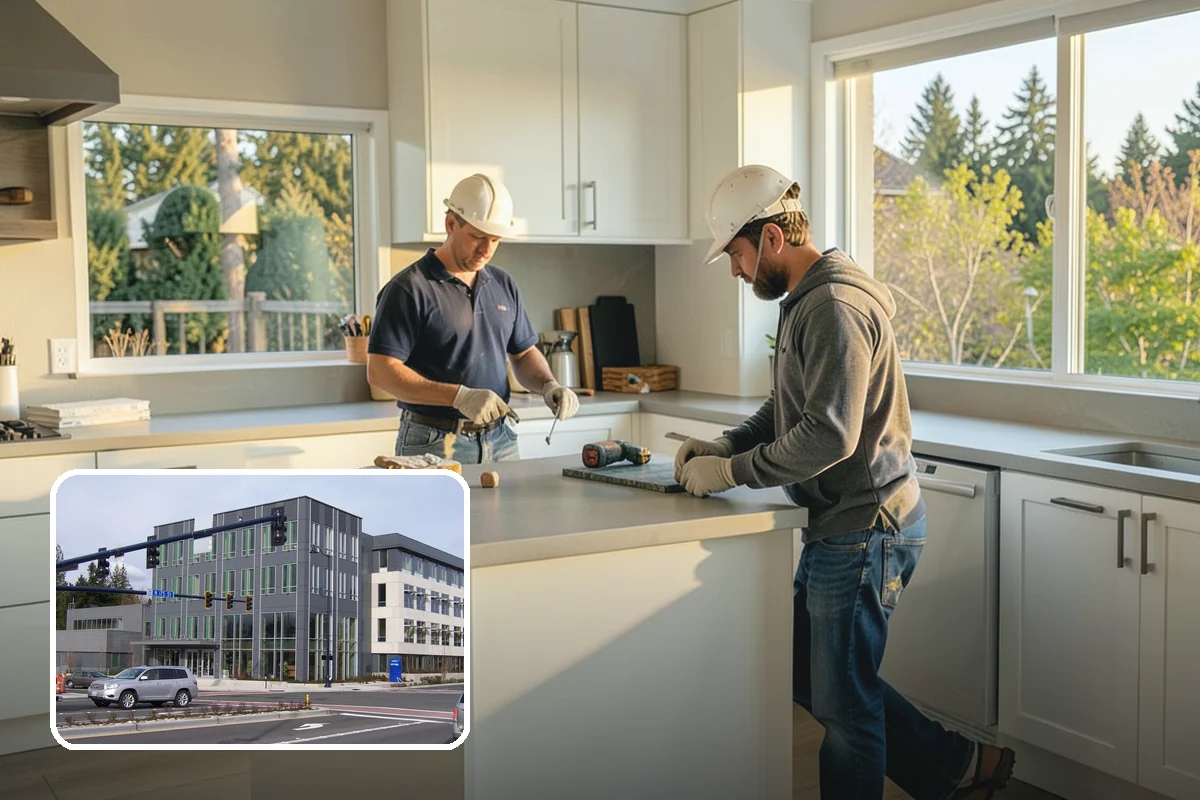 Duplex Construction in Shoreline, King County, WA - Two income or living units on a single lot