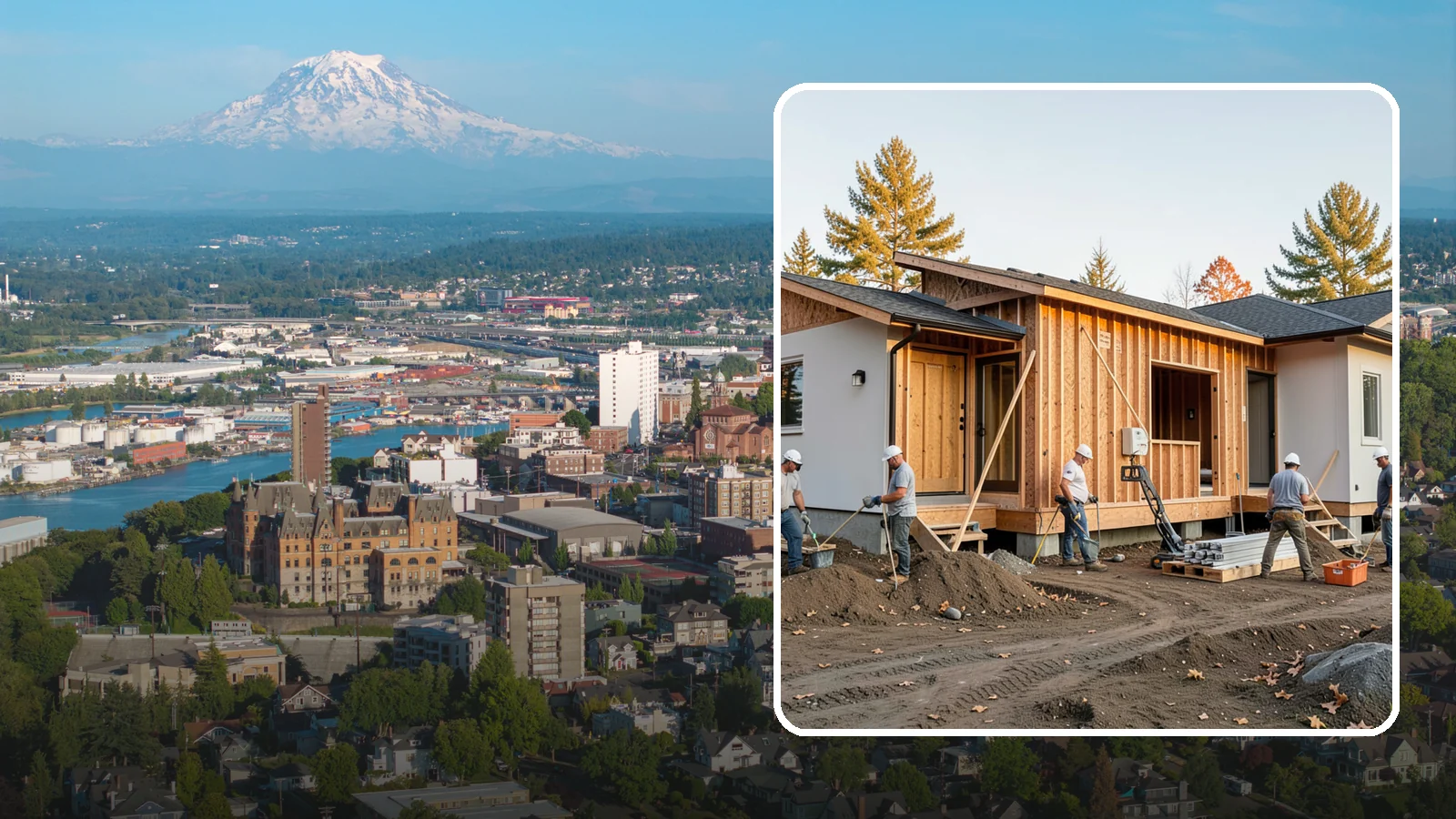 Duplex Construction in Tacoma, Pierce County, WA - New two-unit duplexes built for owner-occupancy, rental income, or house-hacking.