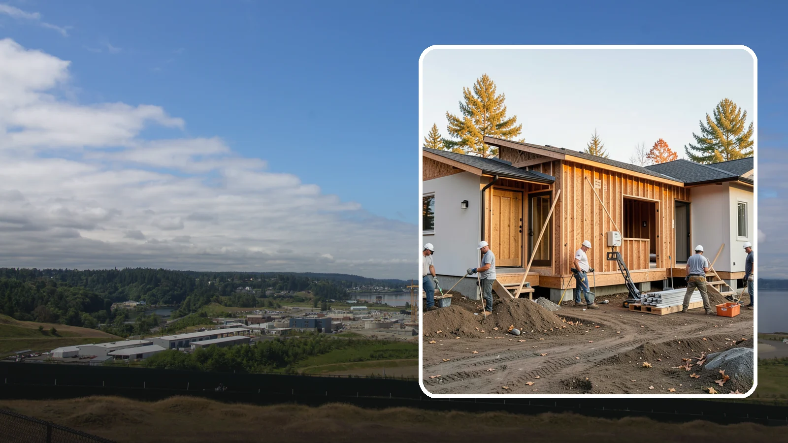 Duplex Construction in University Place, Pierce County, WA - New two-unit duplexes built for owner-occupancy, rental income, or house-hacking.