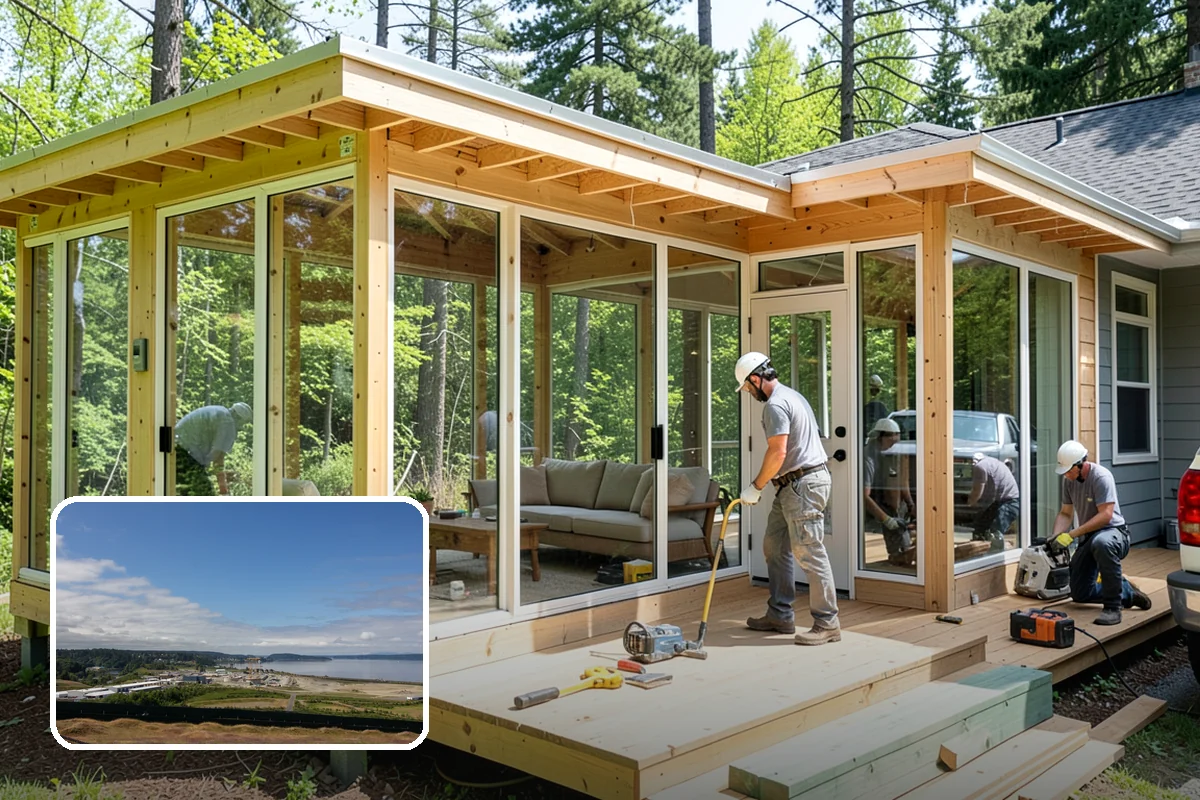 Duplex Construction in University Place, Pierce County, WA - Two income or living units on a single lot
