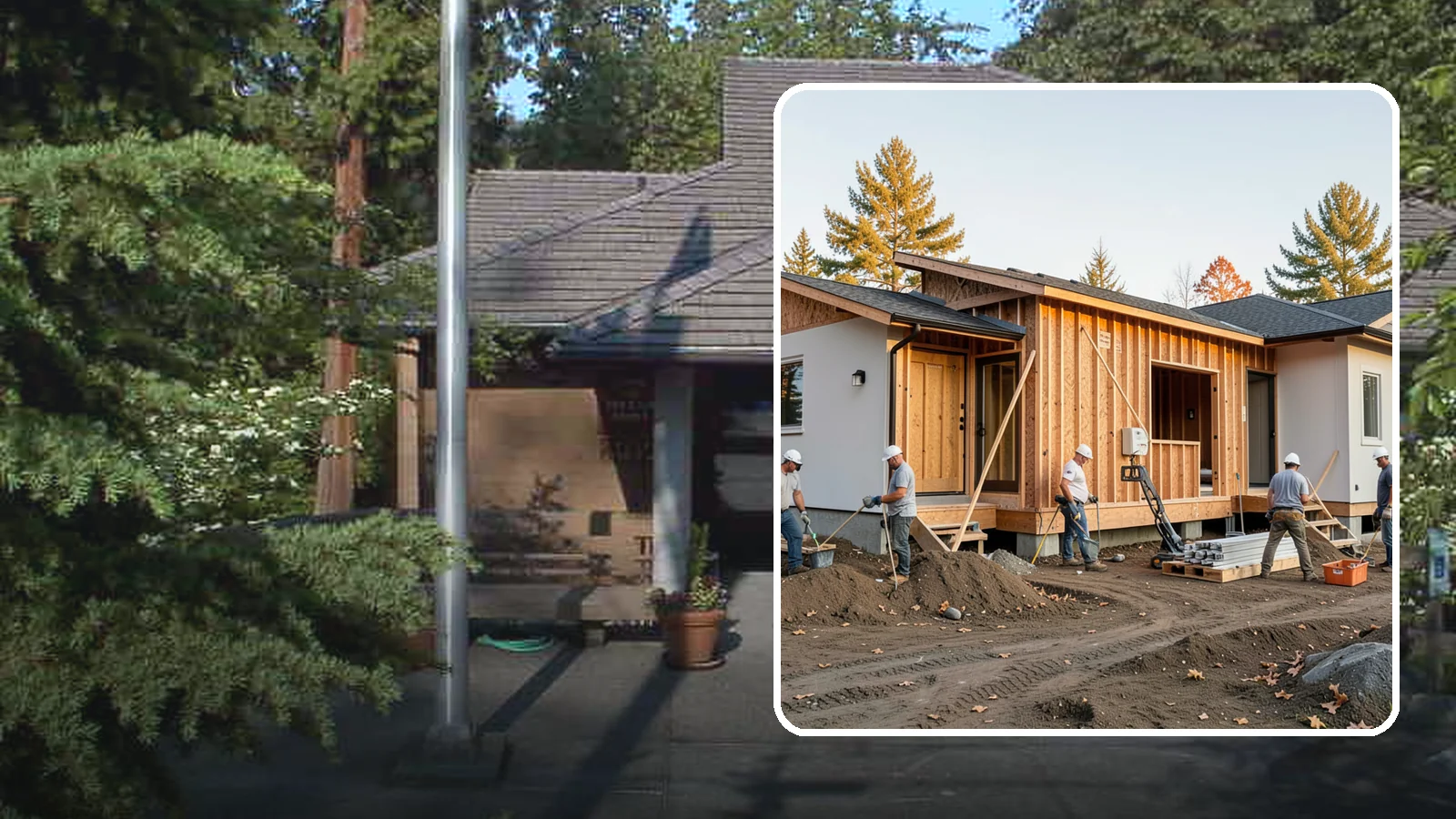 Duplex Construction in Yarrow Point, King County, WA - New two-unit duplexes built for owner-occupancy, rental income, or house-hacking.